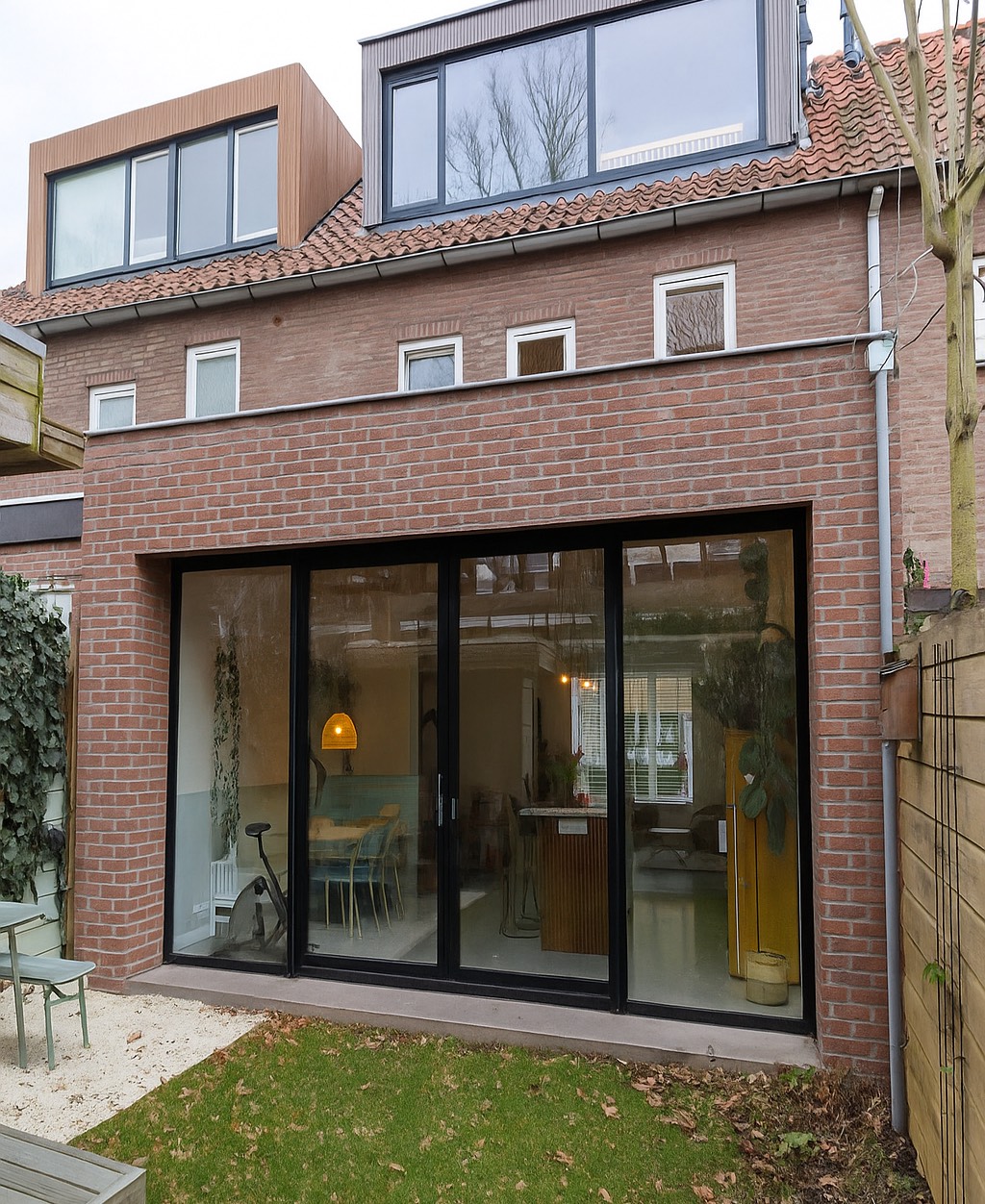 Detail van prefab isolatie en aansluiting